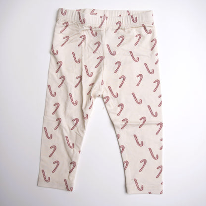 baby or toddler candy cane leggings pajamas Christmas girl boy
