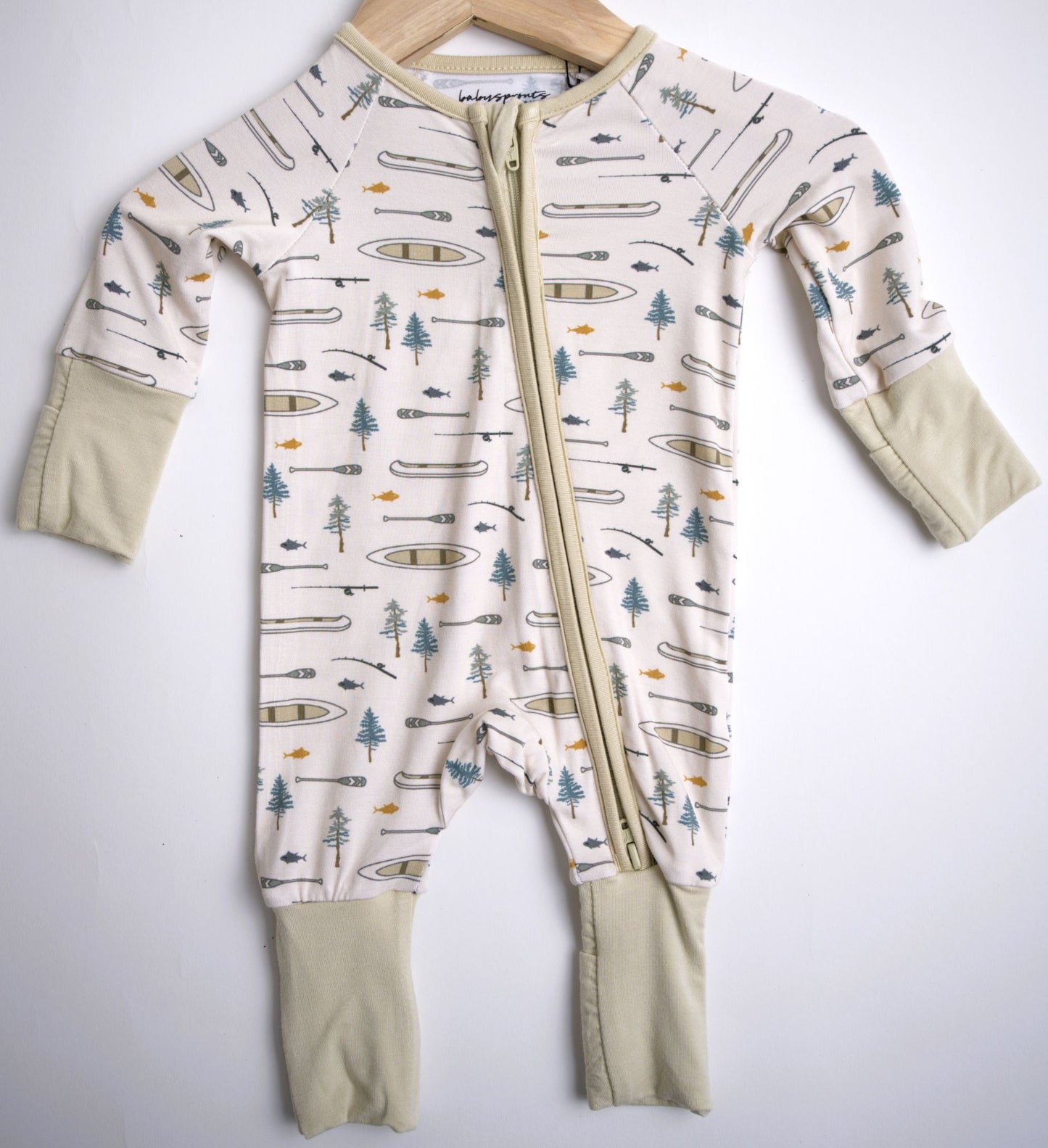 Babysprouts Baby Long Sleeve Zip Romper – Canoe