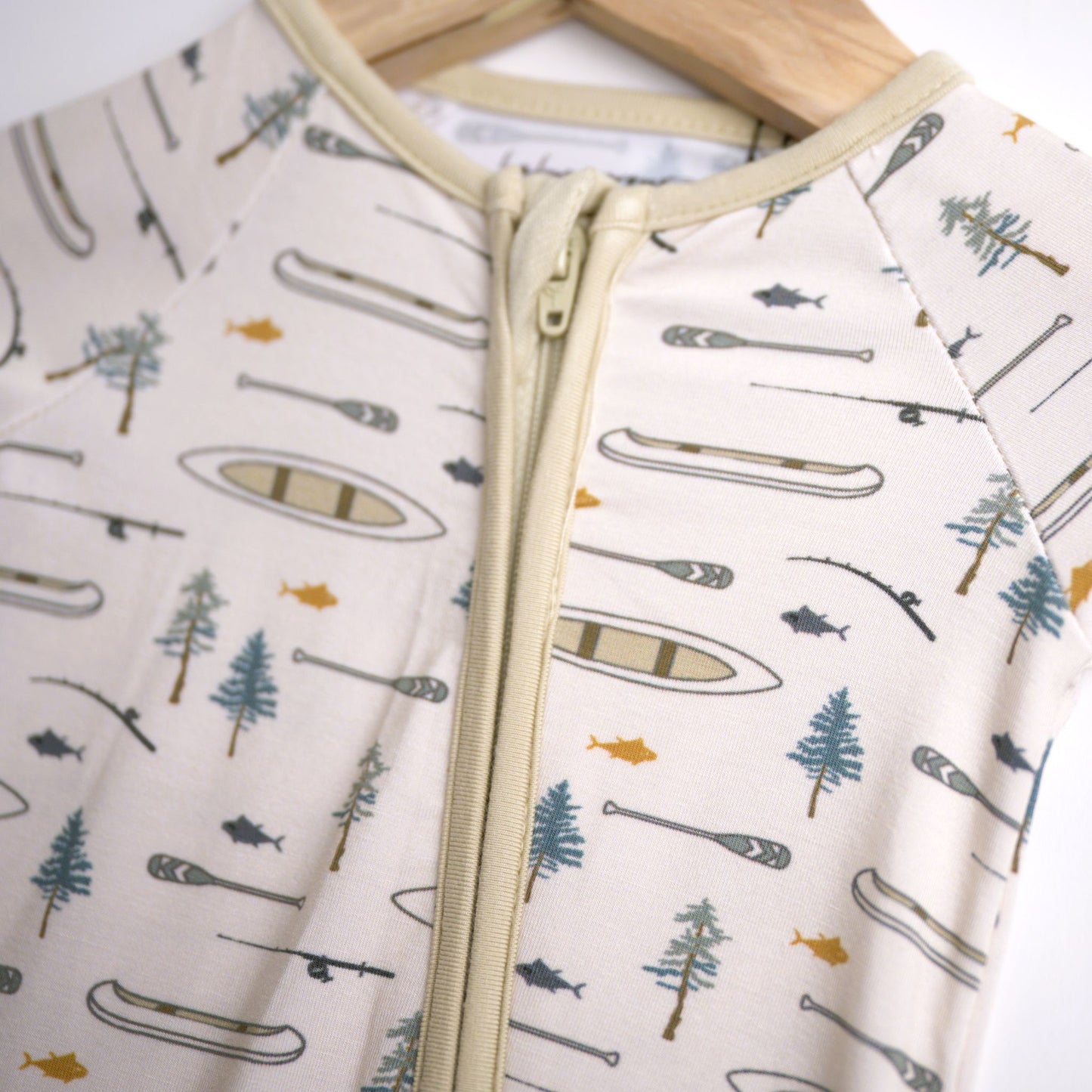 Babysprouts Baby Long Sleeve Zip Romper – Canoe