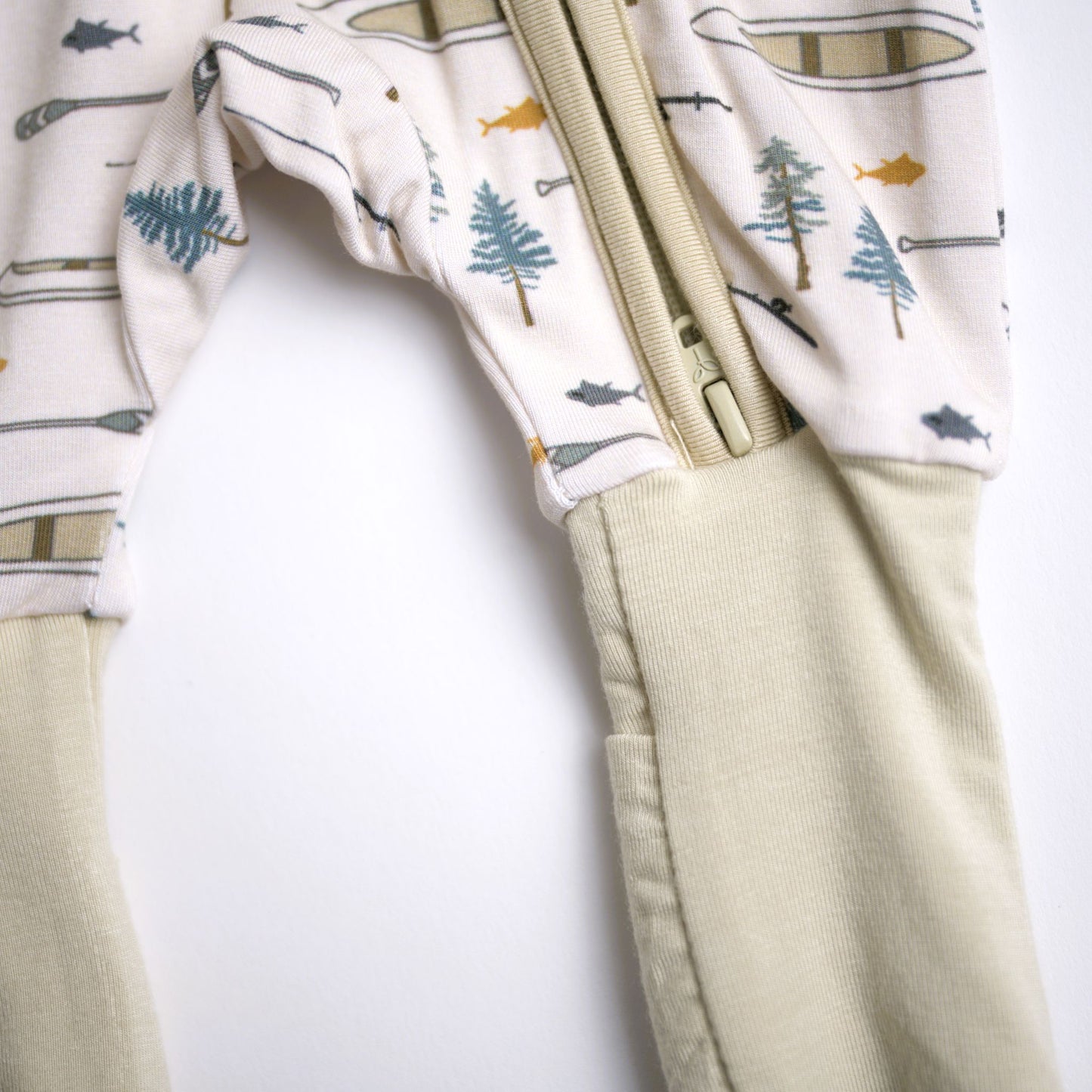Babysprouts Baby Long Sleeve Zip Romper – Canoe