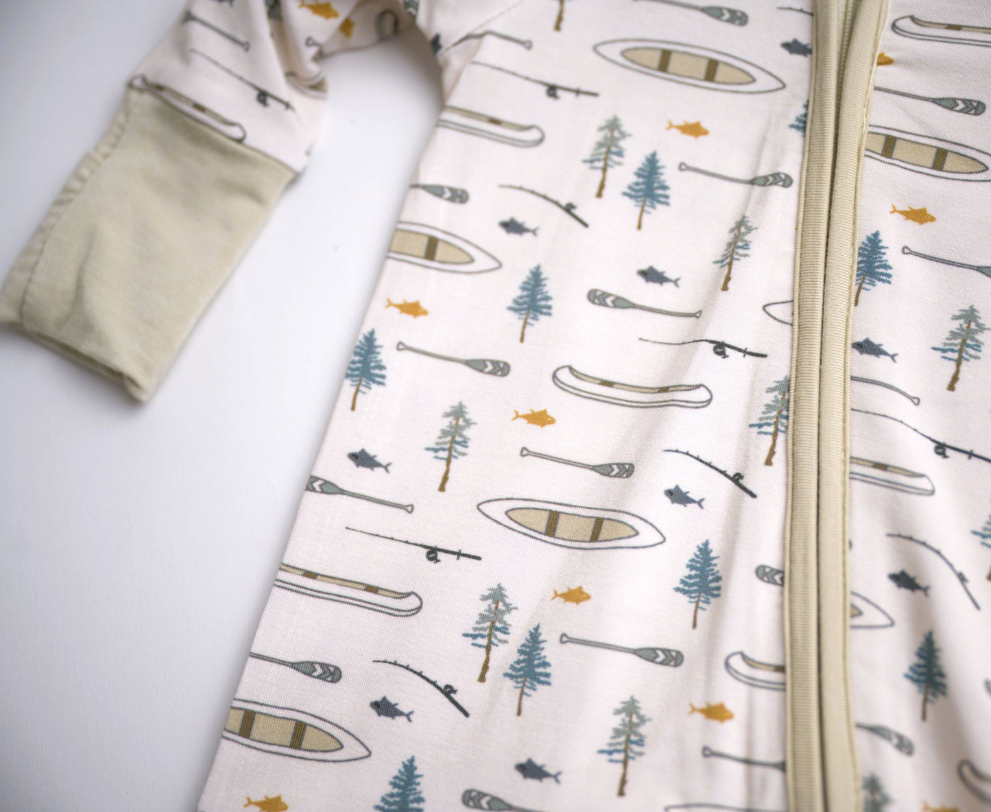 Babysprouts Baby Long Sleeve Zip Romper – Canoe