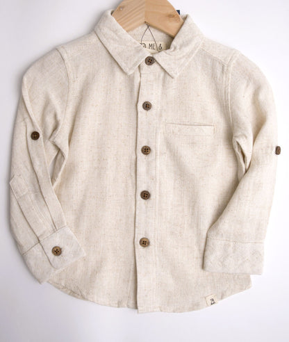 Me & Henry Atwood Woven Shirt – Cream Gauze