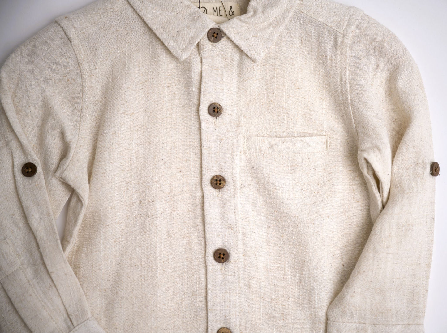 Me & Henry Atwood Woven Shirt – Cream Gauze
