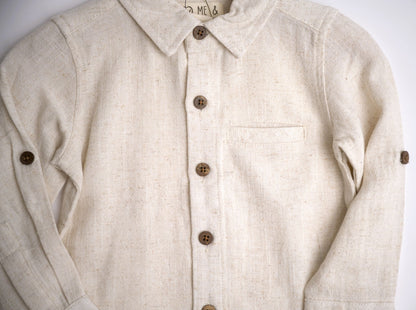 Me & Henry Atwood Woven Shirt – Cream Gauze