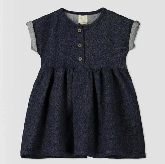 ettie and h chesten navy short sleeve dress fall dress pockets jersey dress