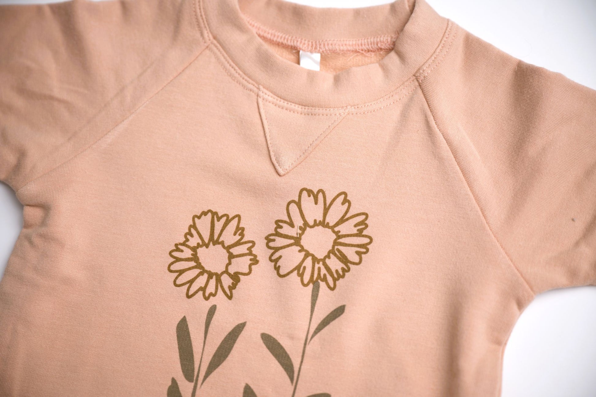 babysprouts, blush, daisy, sweatshirt, crewneck