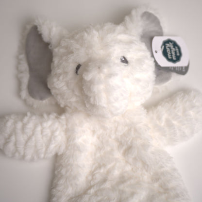 plushie baby lovie comfort toy security white grey elephant mary meyer