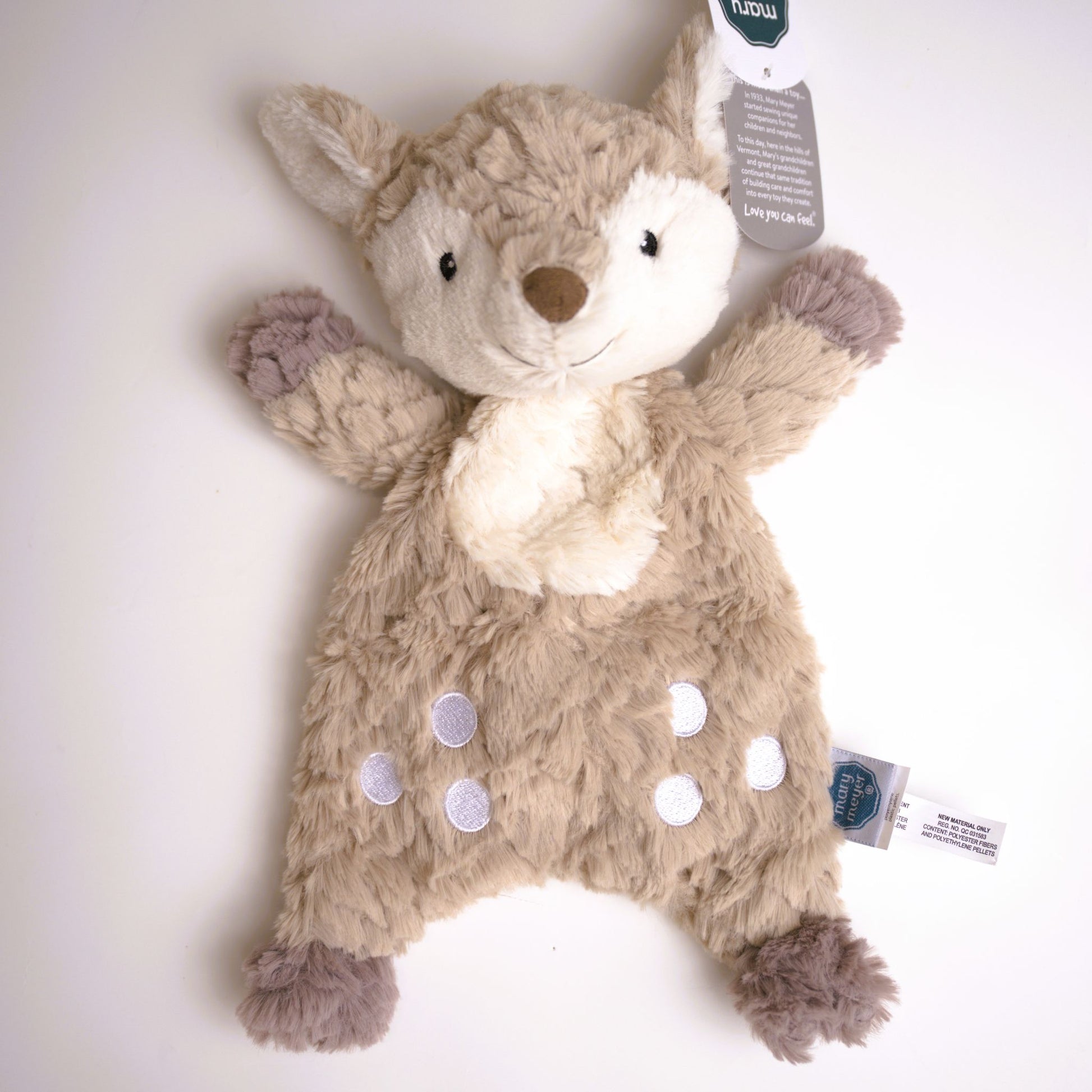 plush deer fawn baby lovey comfort security toy plushie