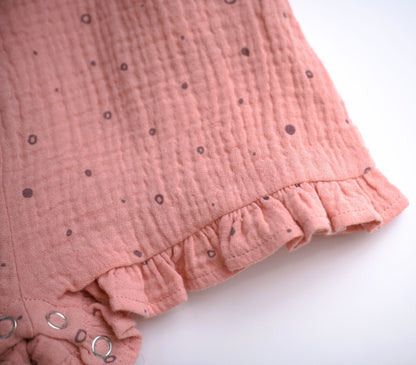 ettie + h Freya Romper - Pink Polka Dots