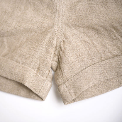 floral teal linen shorts set grey shorts button up collared shirt 