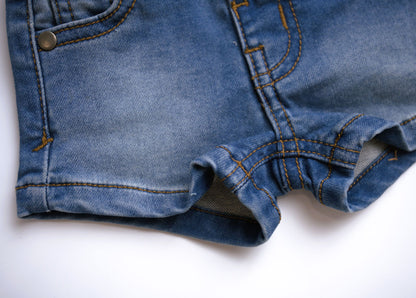 Babysprouts Clothing Company Girl's Denim Shorts - Mid Wash Blue