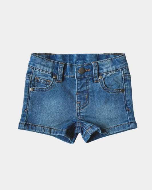 Babysprouts Clothing Company Girl's Denim Shorts - Mid Wash Blue