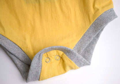 Me & Henry Helford Woven Onesie – Gold