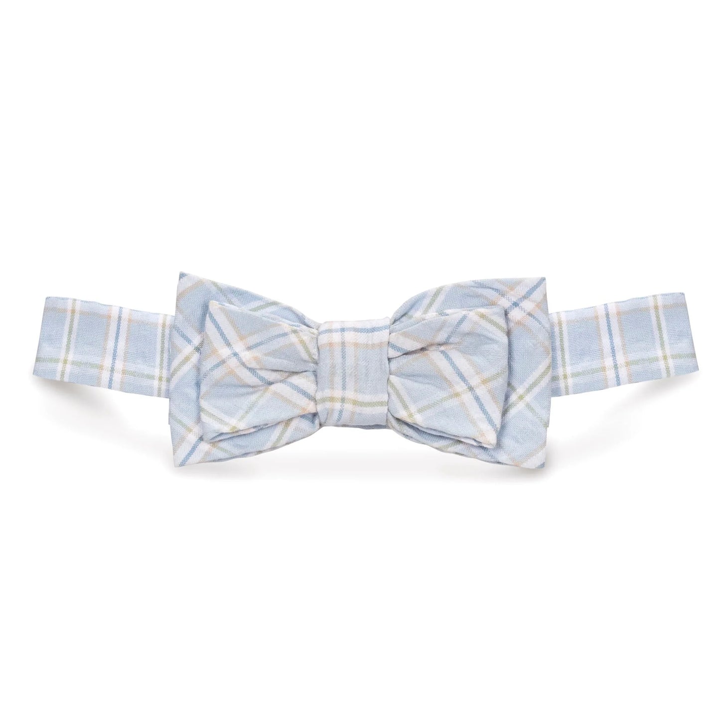 Adjustable boys seersucker bow tie made of 100% organic cotton by Hope and Henry.
