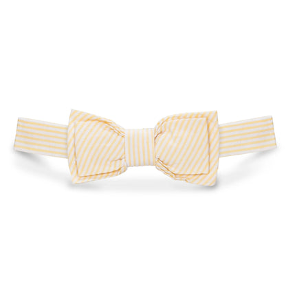 Adjustable boys seersucker bow tie made of 100% organic cotton by Hope and Henry.