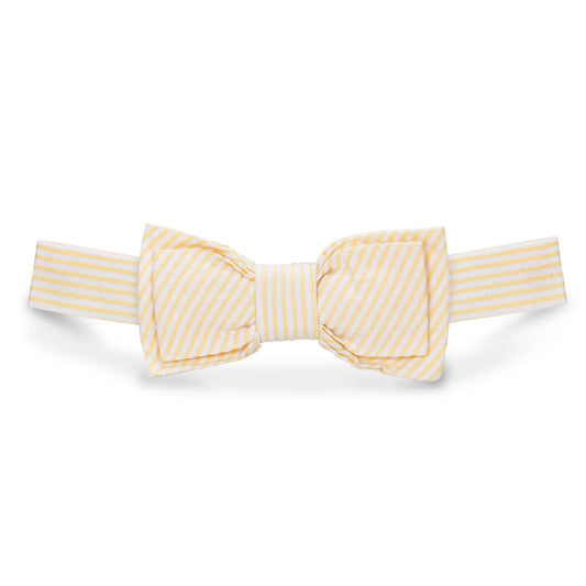Adjustable boys seersucker bow tie made of 100% organic cotton by Hope and Henry.