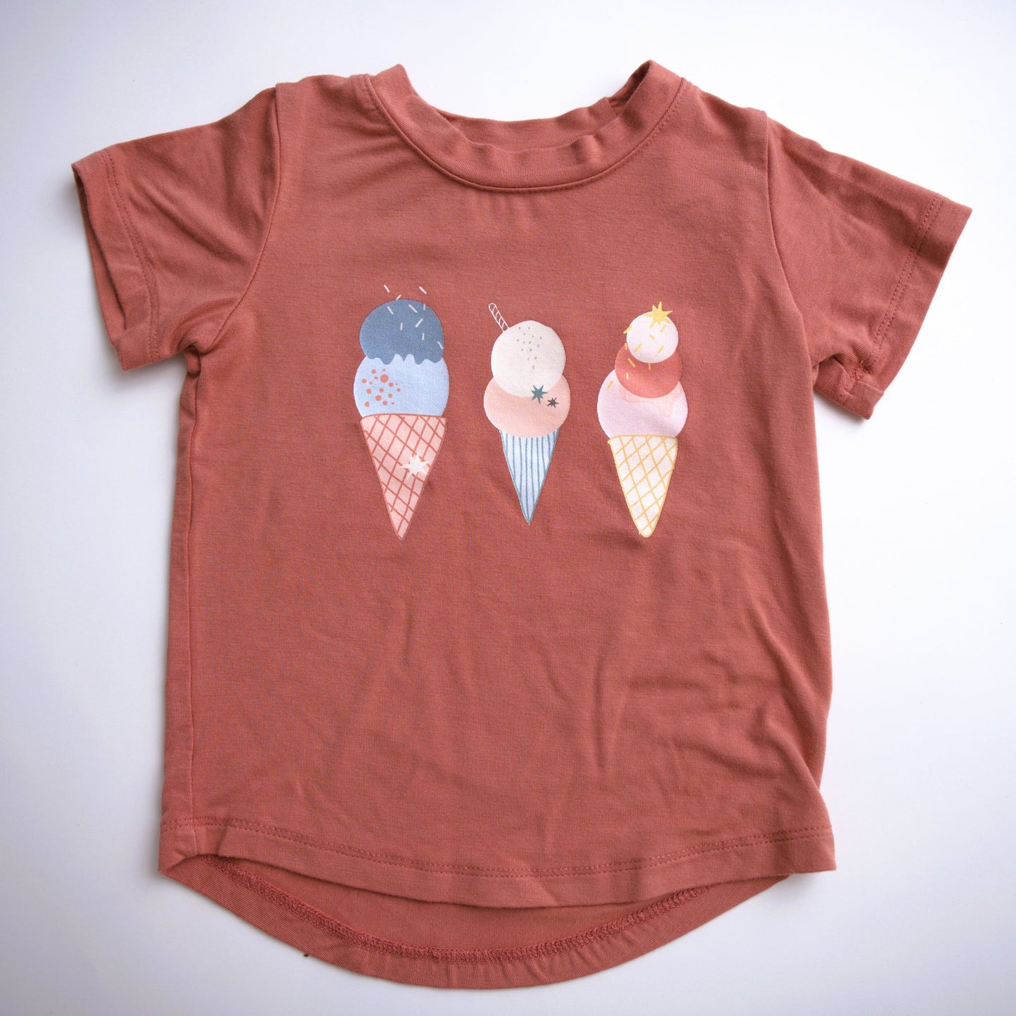 Babysprouts Clothing Company Girl's Bamboo Tee - Ice Cream