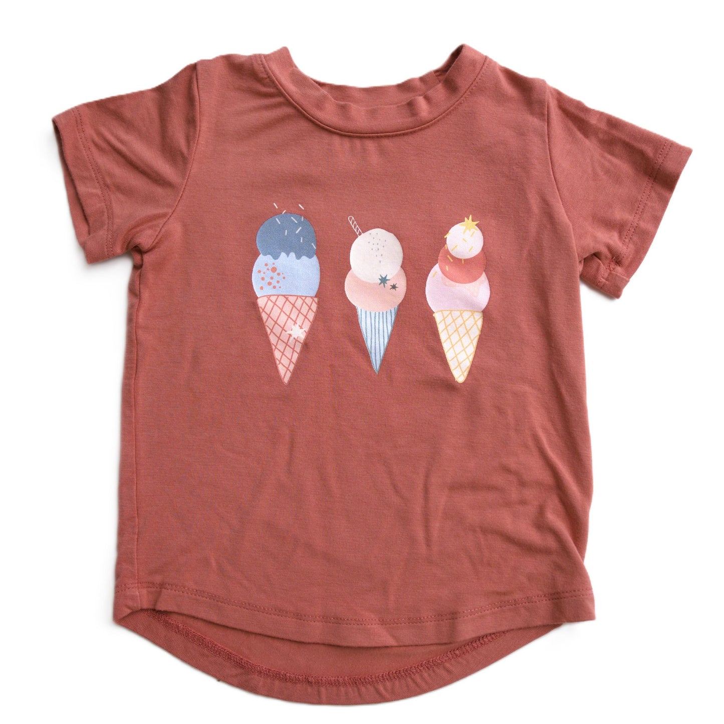 Babysprouts Clothing Company Girl's Bamboo Tee - Ice Cream