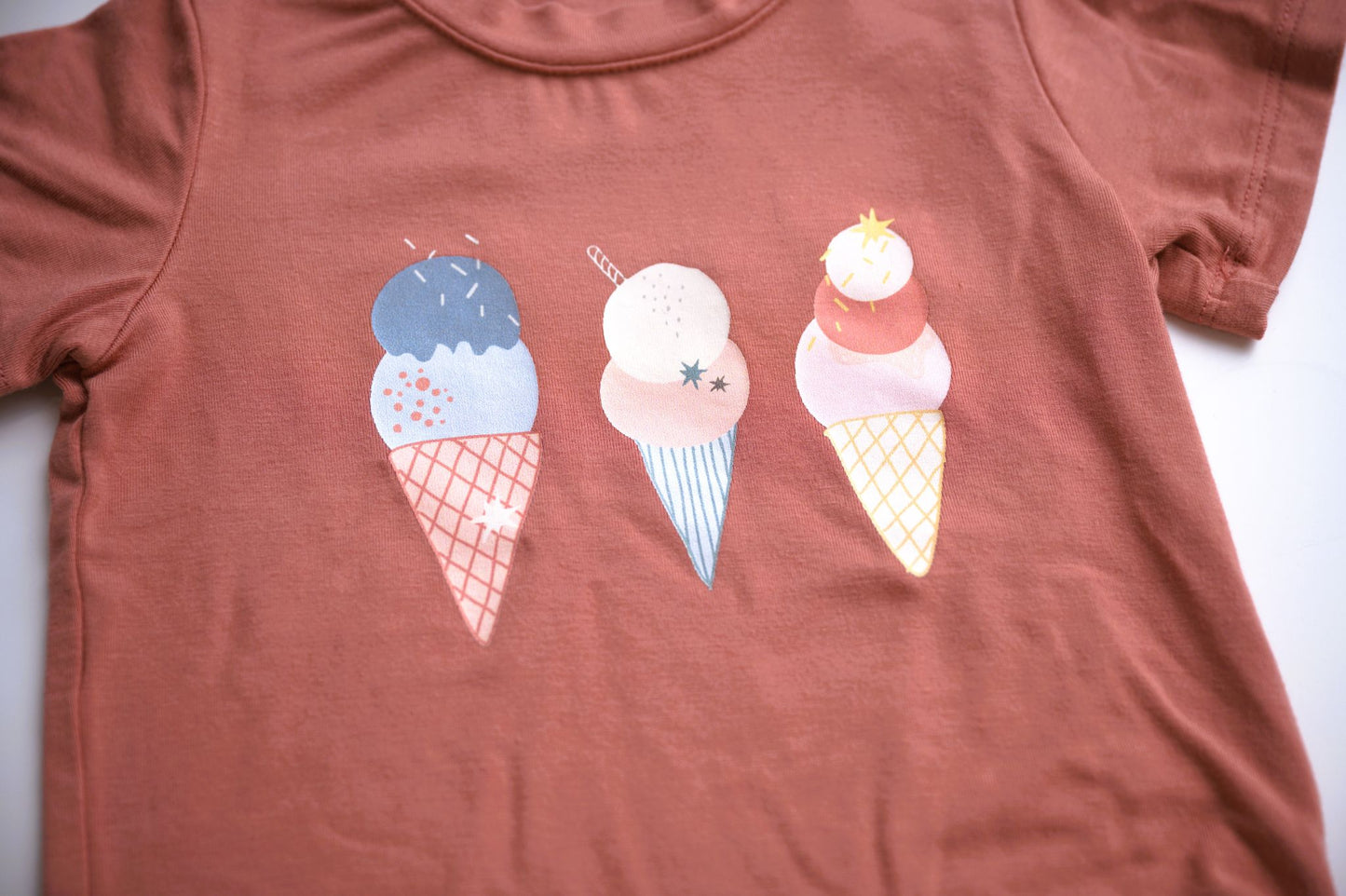 Babysprouts Clothing Company Girl's Bamboo Tee - Ice Cream