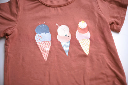 Babysprouts Clothing Company Girl's Bamboo Tee - Ice Cream