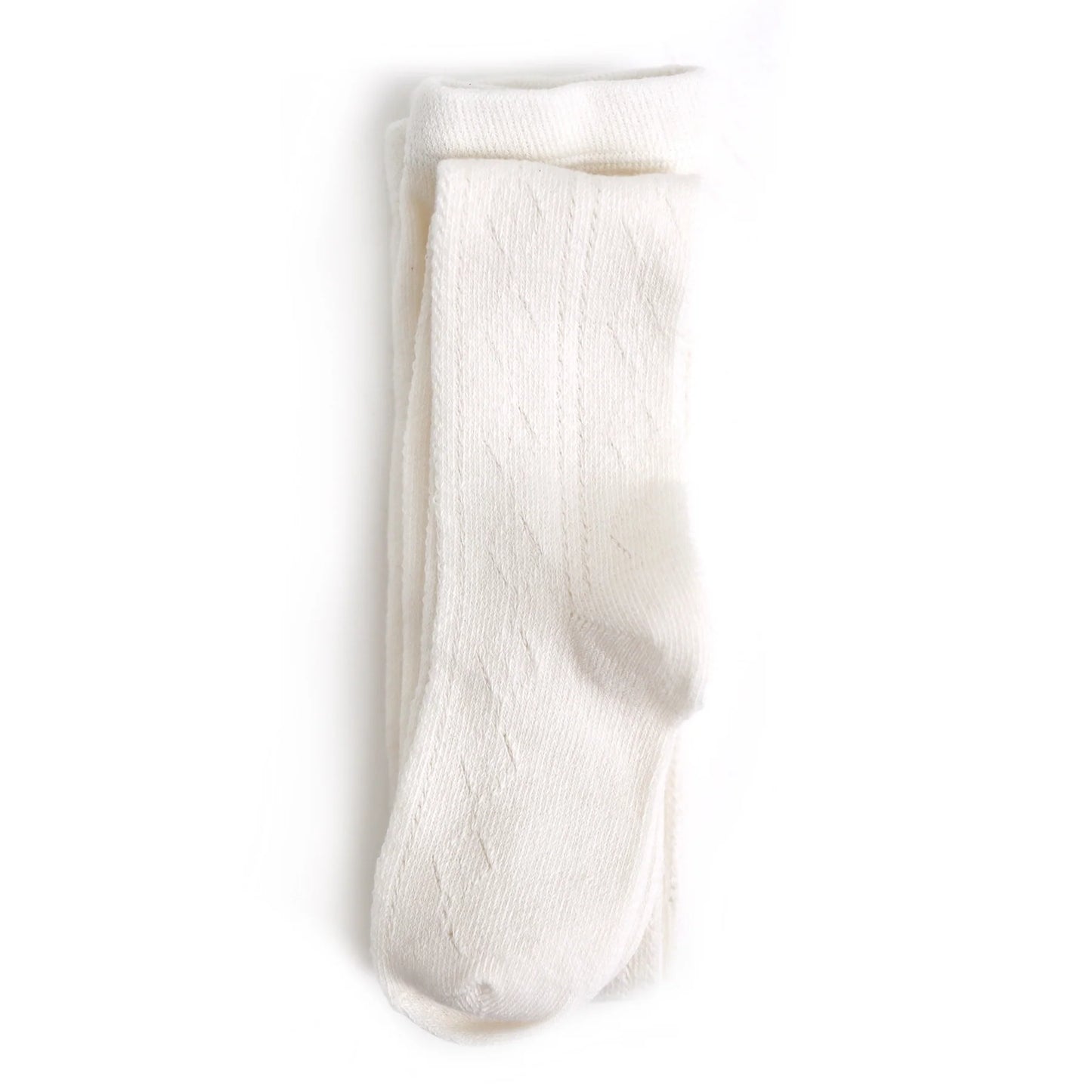 Little Stocking Co. Fancy Knit Tights - Ivory