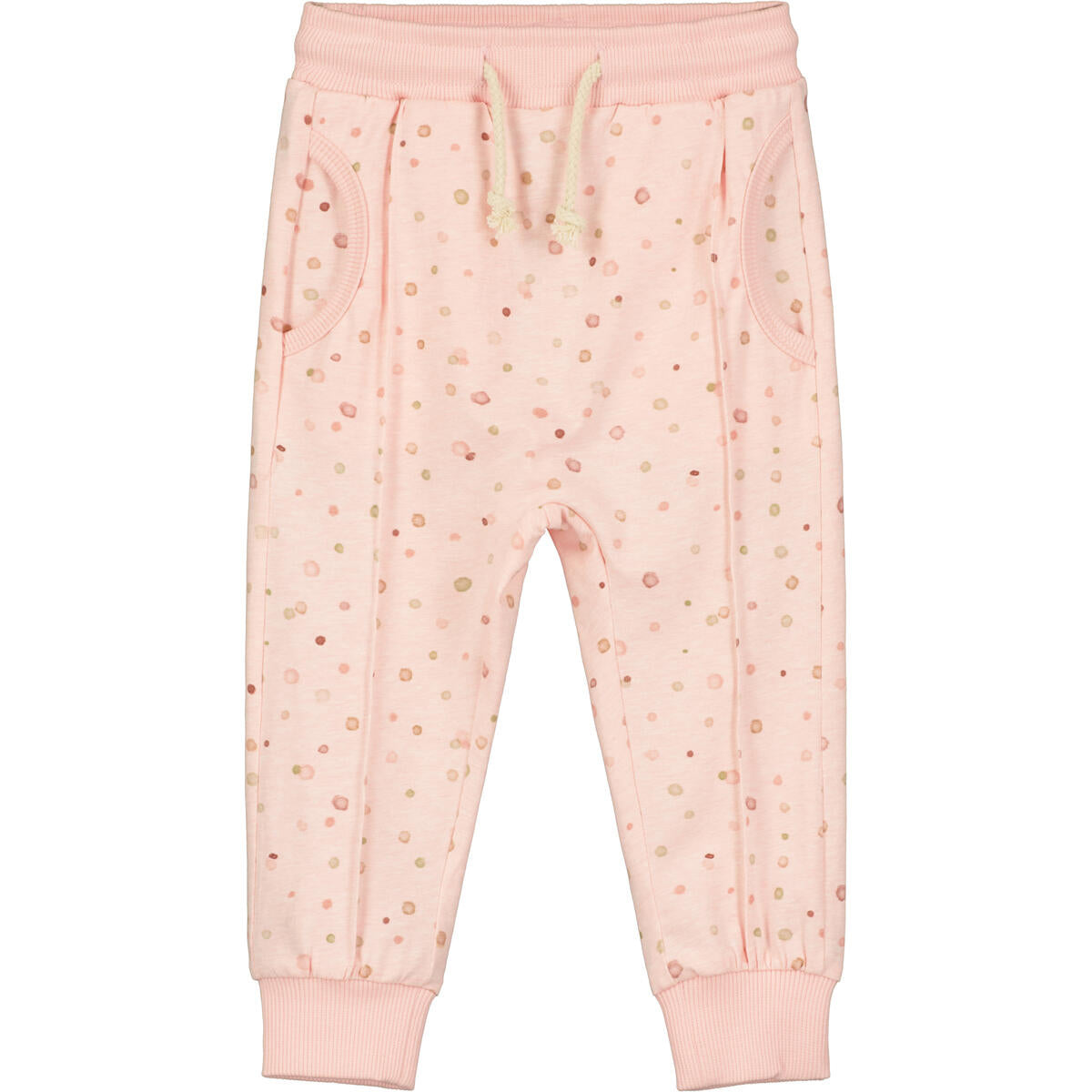 Ettie and h Jona Pink polkadot sweatpants, little girls, baby girl, sweats, pockets