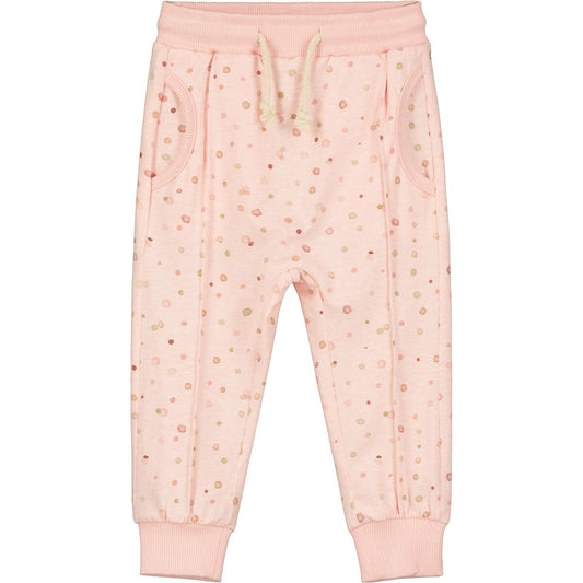 Ettie and h Jona Pink polkadot sweatpants, little girls, baby girl, sweats, pockets