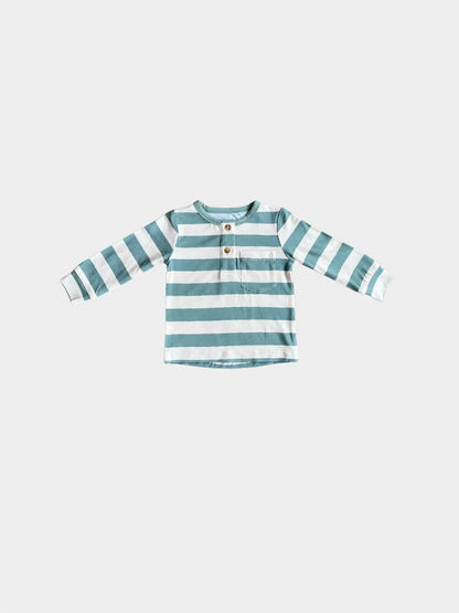 babysprouts, bamboo cotton, long sleeve tee, boys, toddler, henley