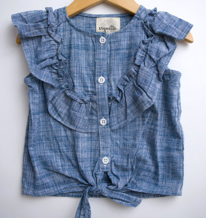 Vignette Luna Top - Chambray