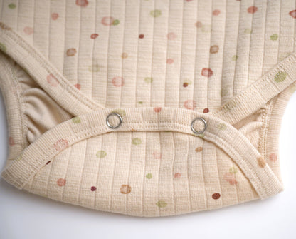 ettie + h Mia Onesie - Cream Polka Dots