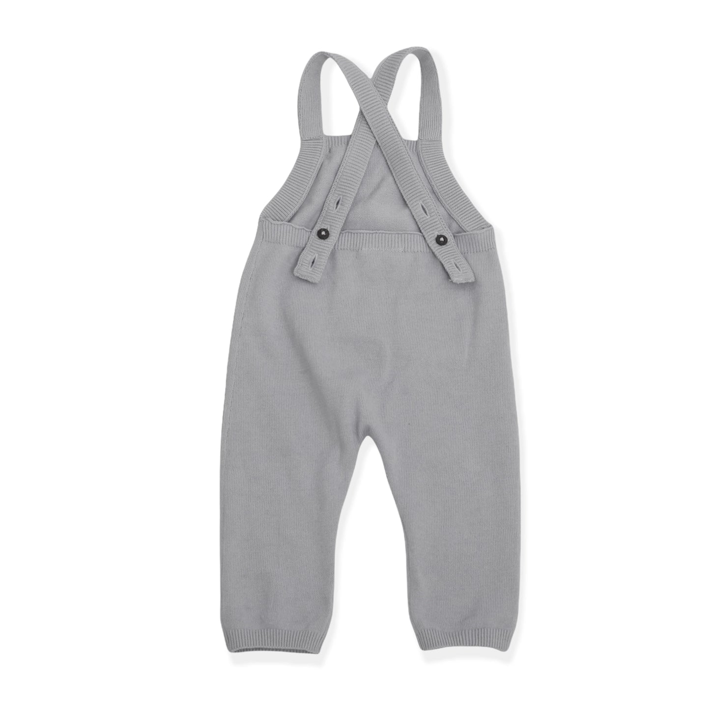 Viverano Organics Milan Kangaroo Pocket Baby Overall & Bodysuit Set (Organic) – Grey