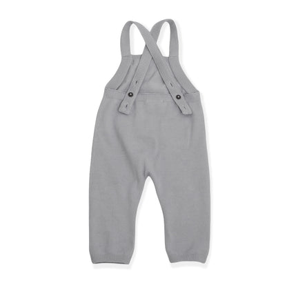 Viverano Organics Milan Kangaroo Pocket Baby Overall & Bodysuit Set (Organic) – Grey