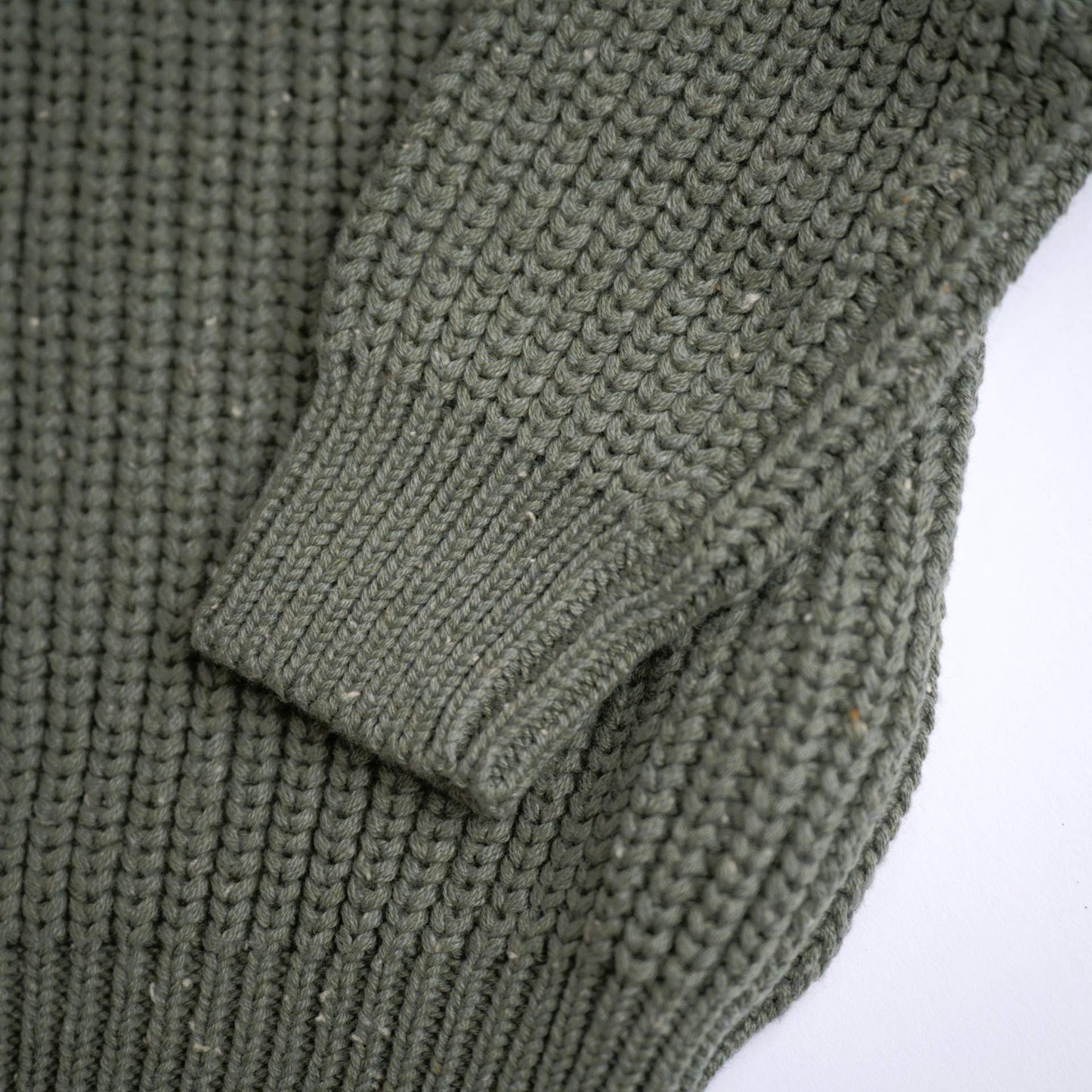 hope and henry green sage mock neck sweater