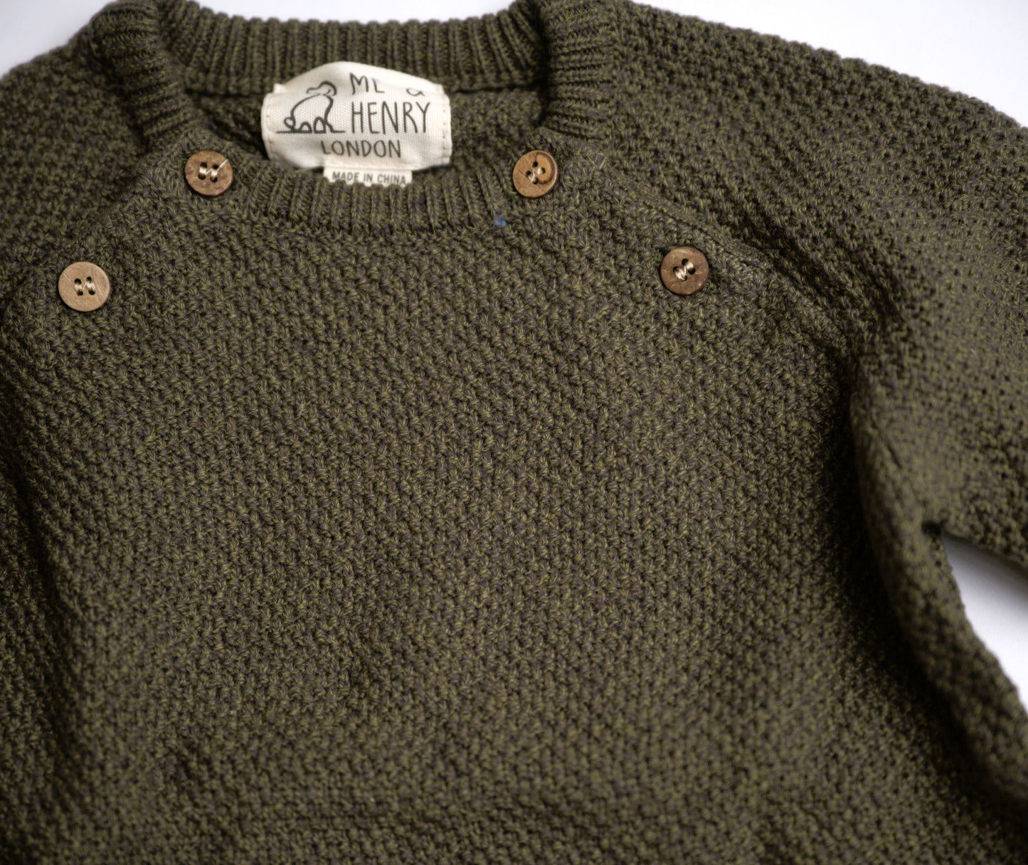 Me & Henry Morrison Baby Sweater - Green