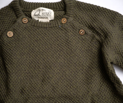 Me & Henry Morrison Baby Sweater - Green