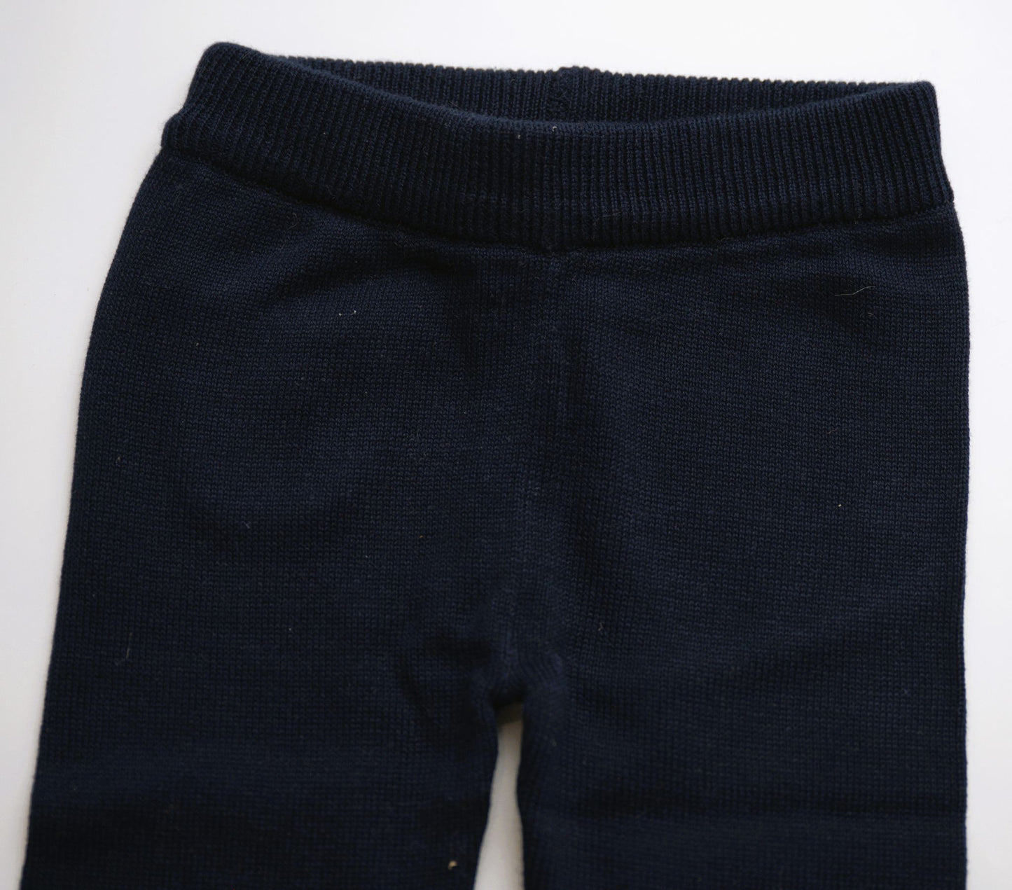 Viverano Organics Pocket Sweater Knit Baby Legging Pants (Organic Cotton) – Navy Blue