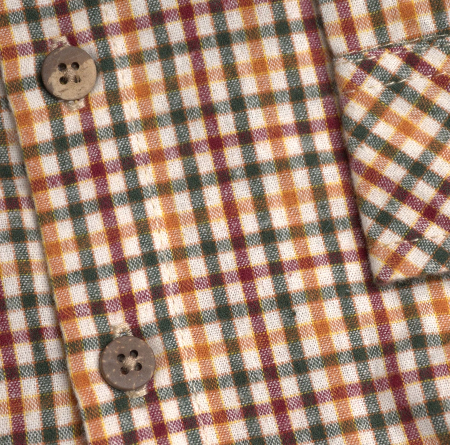 Me & Henry Atwood Woven Shirt - Navy/Gold Plaid