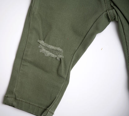 babysprouts, little boy, baby, toddler, olive, jeans, sage, green, rugged, worn, fall