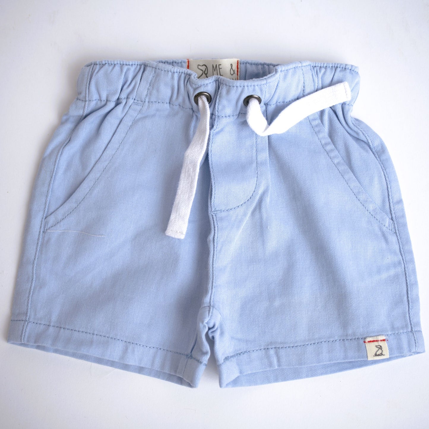 Me & Henry Hugo Twill Shorts – Pale Blue