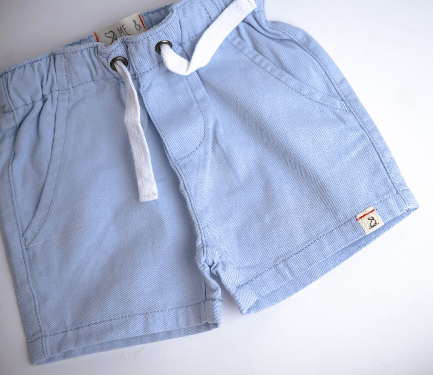 Me & Henry Hugo Twill Shorts – Pale Blue