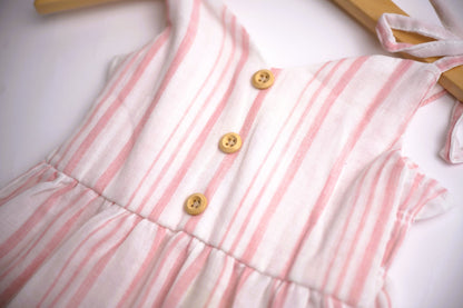 Vignette Penny Dress - Pink Stripe