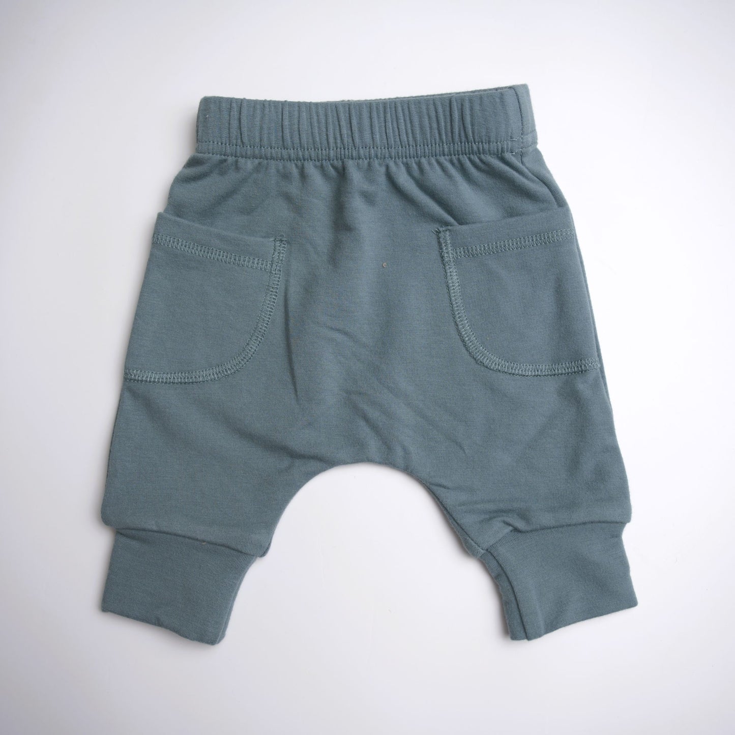 bamboo cotton, joggers, sweatpants, baby boy, pockets, blue, teal