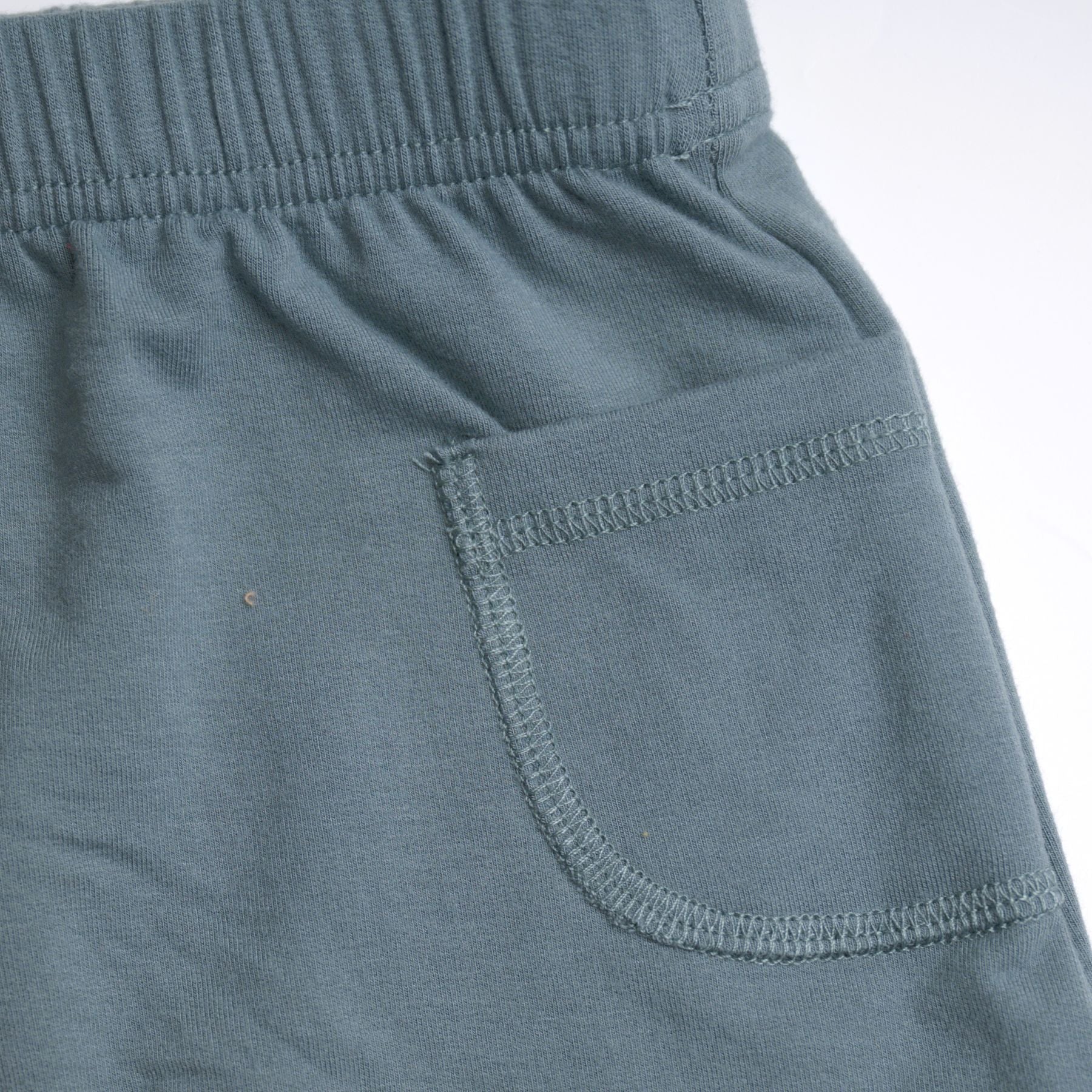 bamboo cotton, joggers, sweatpants, baby boy, pockets, blue, teal