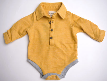 Me & Henry Ripley Jersey Onesie – Gold