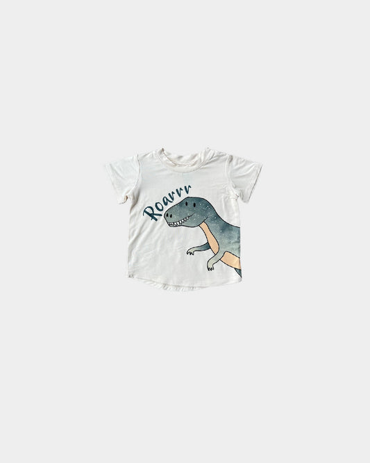 bamboo cotton dino roar tee shirt baby sprouts