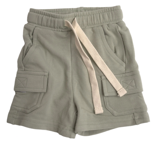 babysprouts, seagrass, cargo, shorts, boy, toddler, bamboo cotton, play