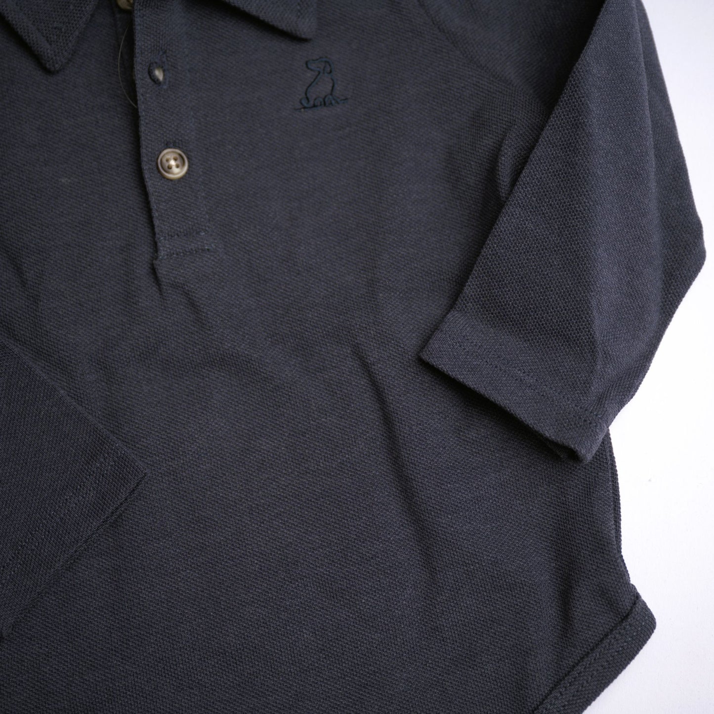 Me & Henry Seymour Pique Polo Onesie – China Blue
