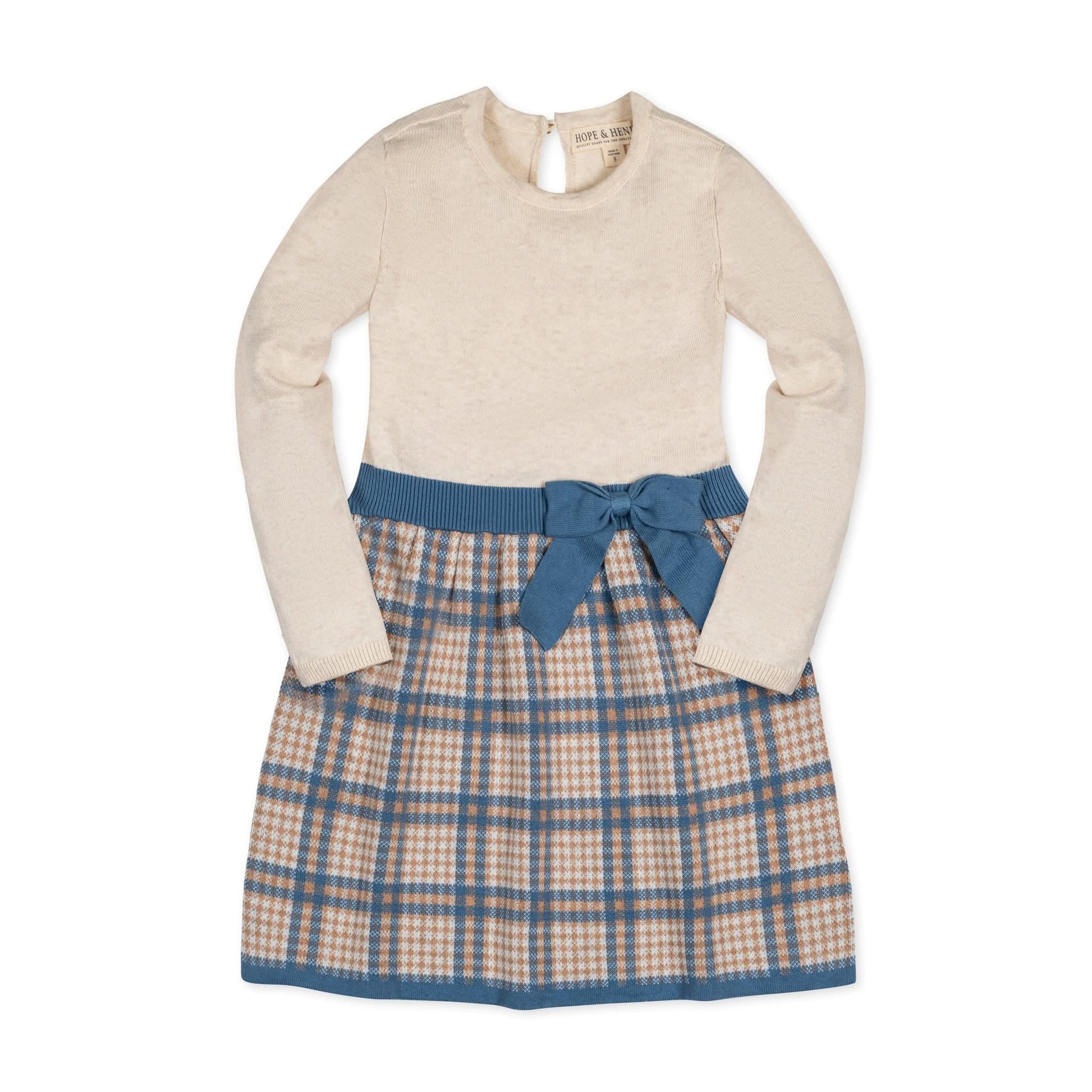 Hope & Henry Organic Skater Sweater Dress – Oatmeal Plaid Girls Dress – Momma Bear Boutique Hope & Henry Organic Skater Sweater Dress – Oatmeal Plaid Girls Dress – Momma Bear Boutique