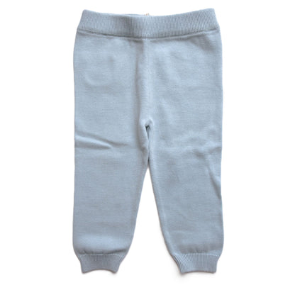 Viverano Organics Milan Baby Legging Pants Sweater Knit (Organic Cotton) Sky Blue