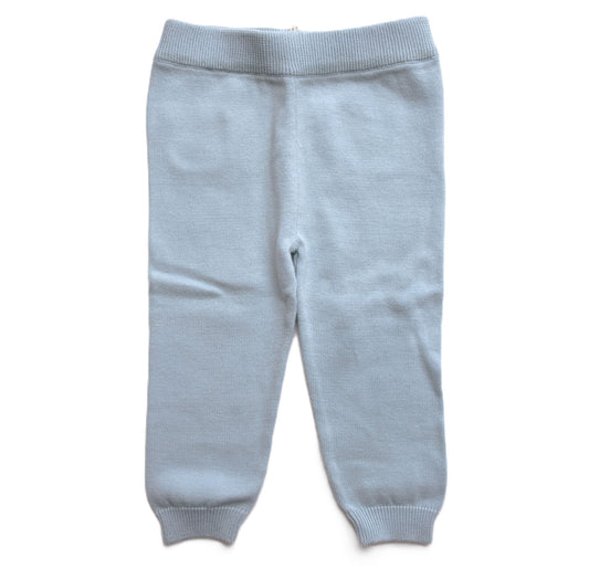 Viverano Organics Milan Baby Legging Pants Sweater Knit (Organic Cotton) Sky Blue